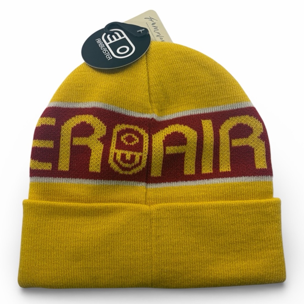 Free people Airblaster Go Medium Beanie in the "Yolo" colorway yellow,red, OS - Picture 2 of 5